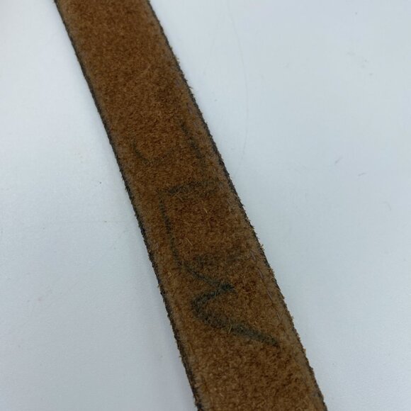 Unbranded Brown Genuine Leather Belt Women's Size 36 Skinny - Picture 8 of 12